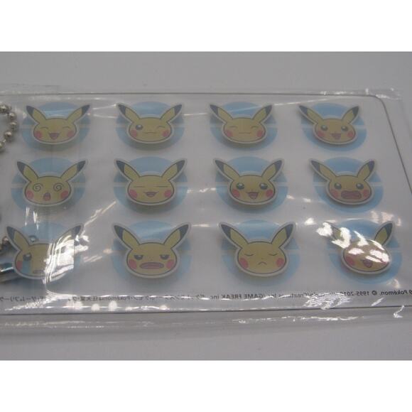 NEW Sealed Pikachu Faces Pokemon Acrylic Keychain Nintendo 2019 Authentic - Picture 8 of 12
